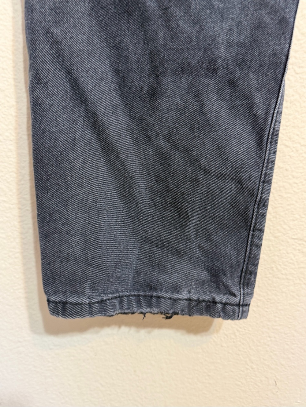 Distressed Black High Rise Jeans - Ripped Straight Leg - Picture 6 of 9